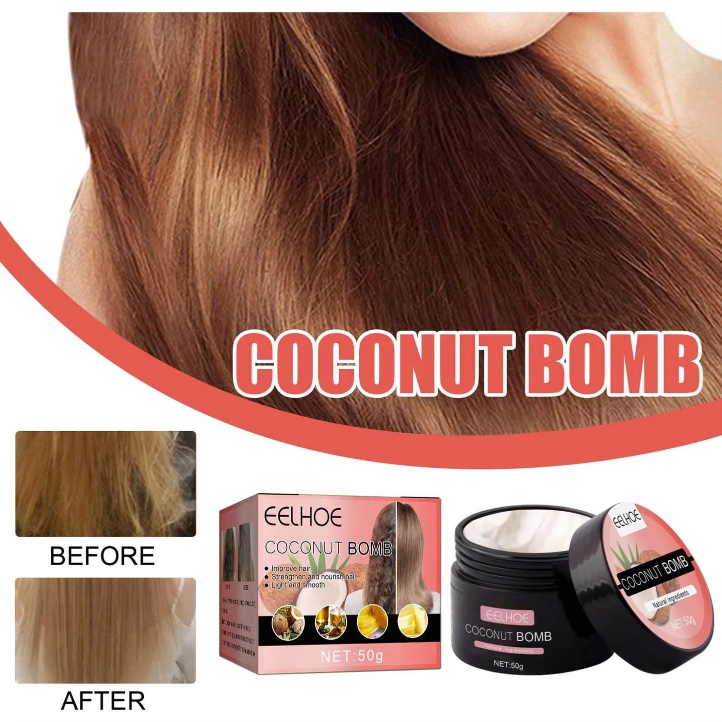 CocoSilk™ Globoko hranilna maska za lase