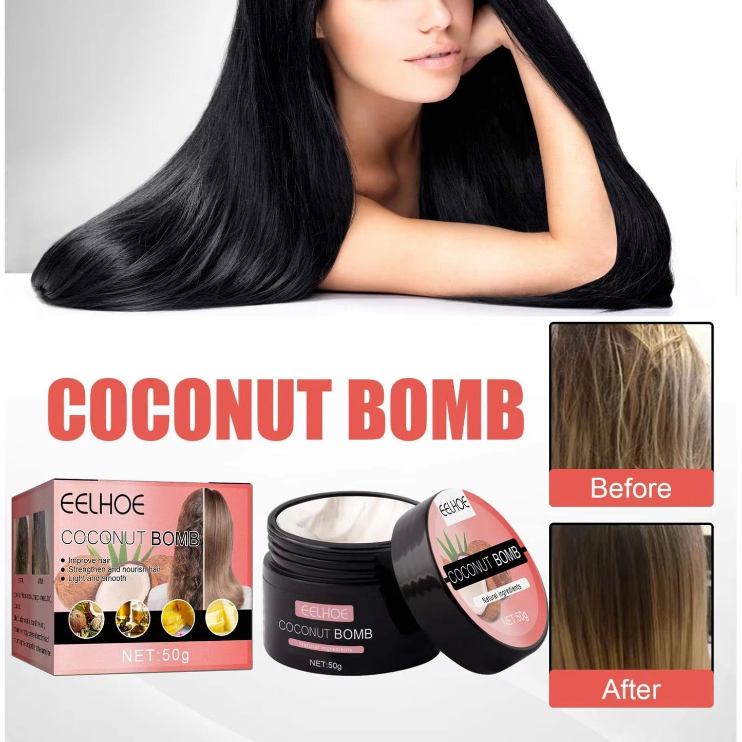 CocoSilk™ Globoko hranilna maska za lase