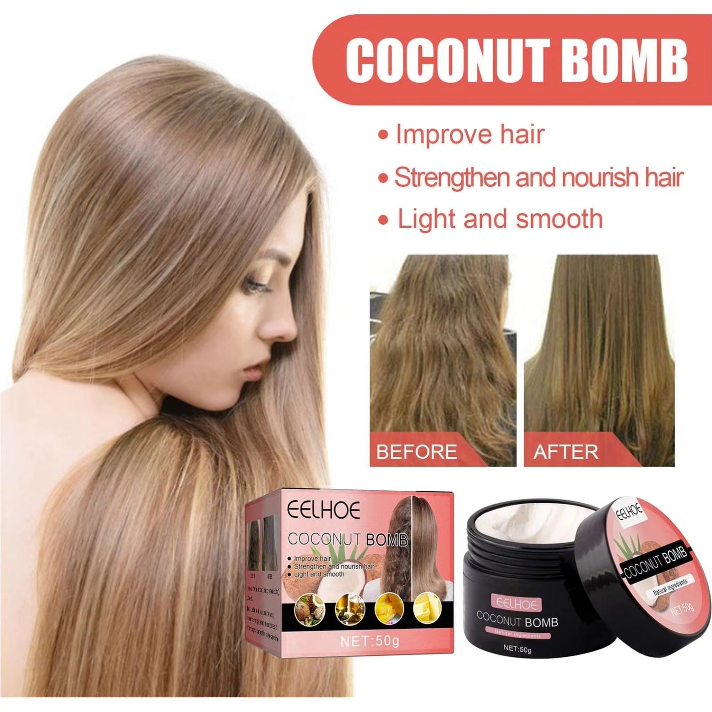 CocoSilk™ Globoko hranilna maska za lase