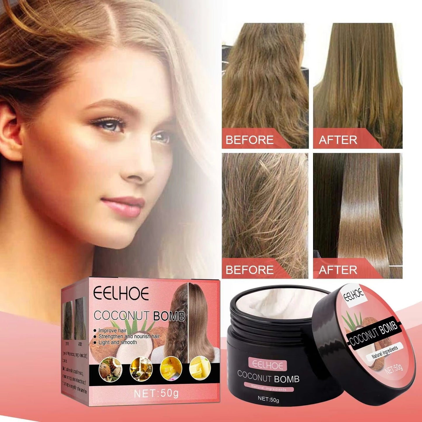 CocoSilk™ Globoko hranilna maska za lase