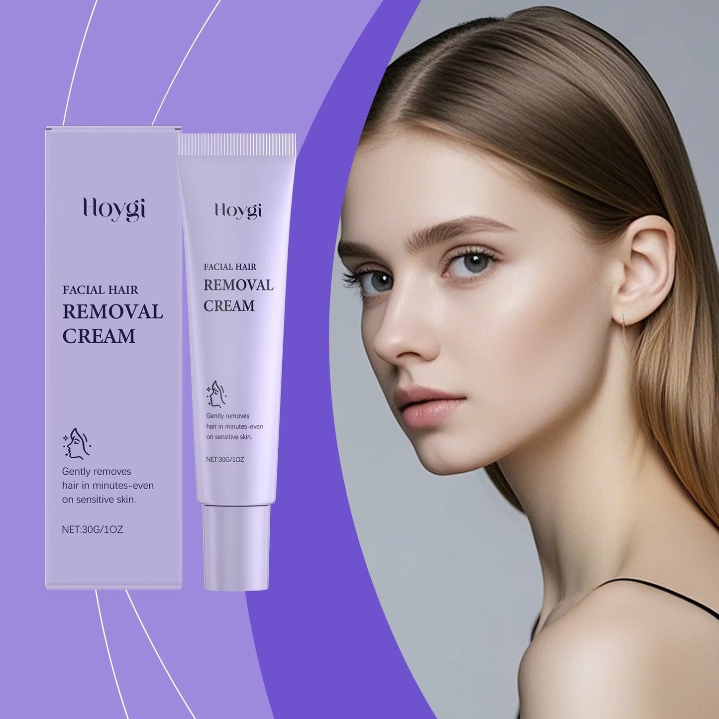 Krema za odstranjevanje dlak na obrazu GlowSoothe™