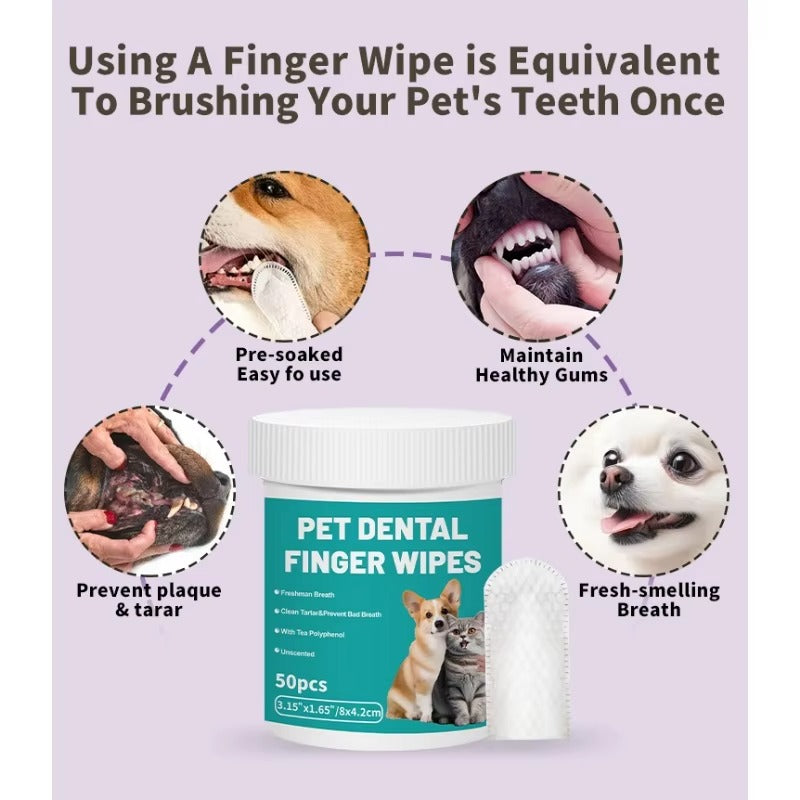 FreshPaws™ robčki za prste za nego zob