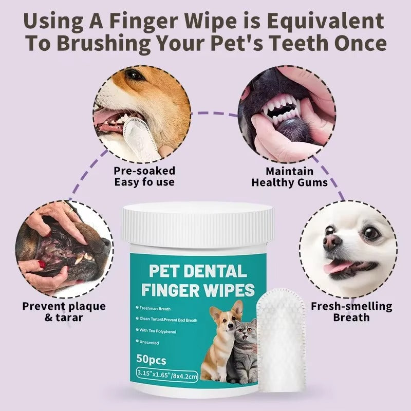 FreshPaws™ robčki za prste za nego zob