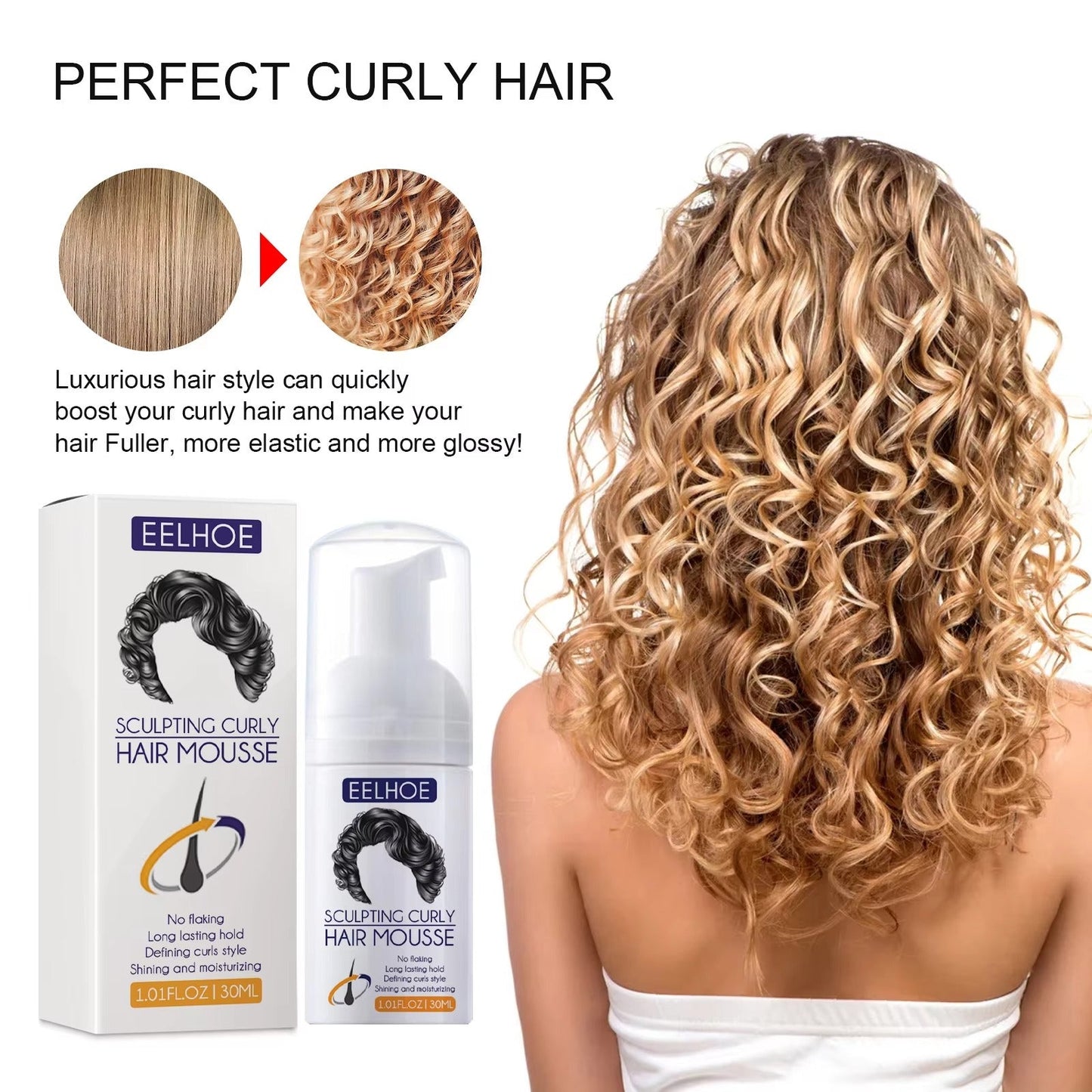 CurlPlump™ meglica za pospeševanje sijaja
